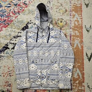 Burton Dryride Womens XL Ginger Pixilated Hooded Snowboarding Ski Jacket